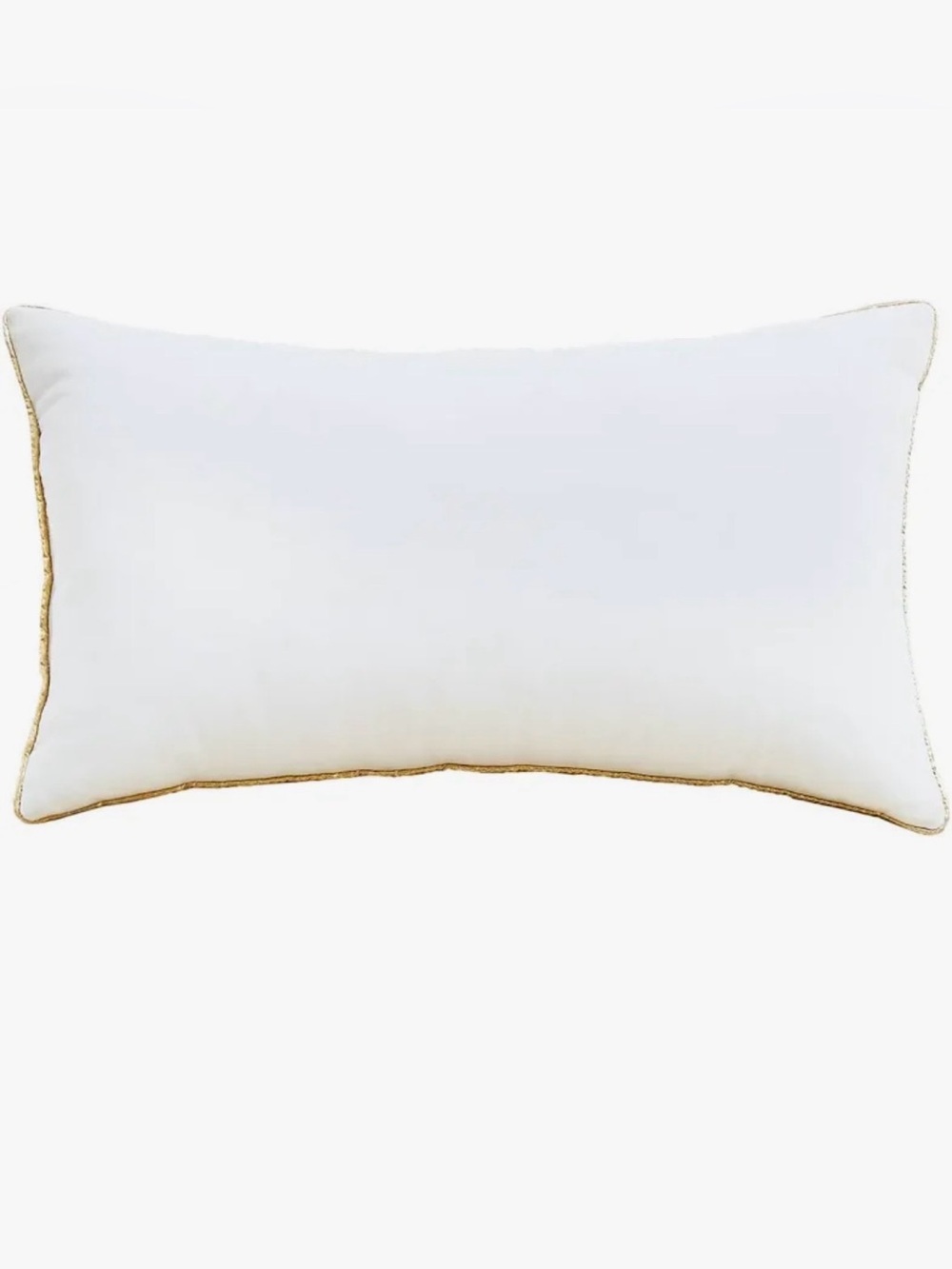 Juicy Couture White Pillow with Leopard Applique and Gold Trim - Picture 6 of 7